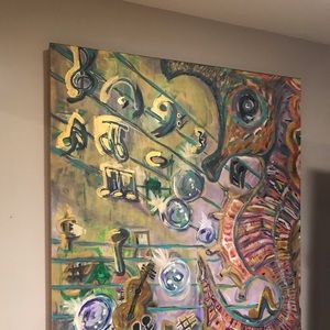 Orig acrylic painting on canvas unframed